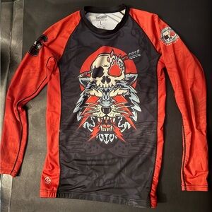 Tatami Orange Jiu Jitsu No-Gi Rash Guard Size L